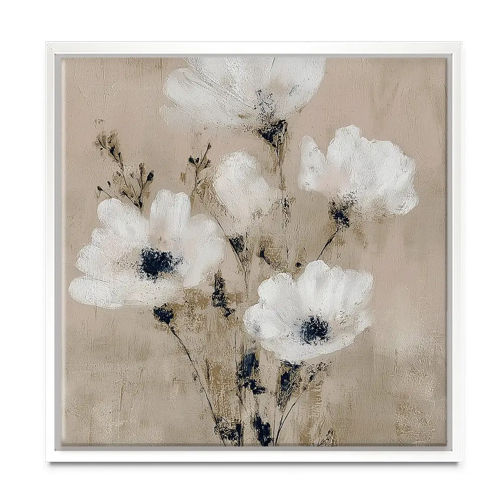 Pale Boho Bouquet 3 Square Canvas Print Pale Boho Bouquet 3 Square Canvas Print wall art product Chromatic Storm Studio