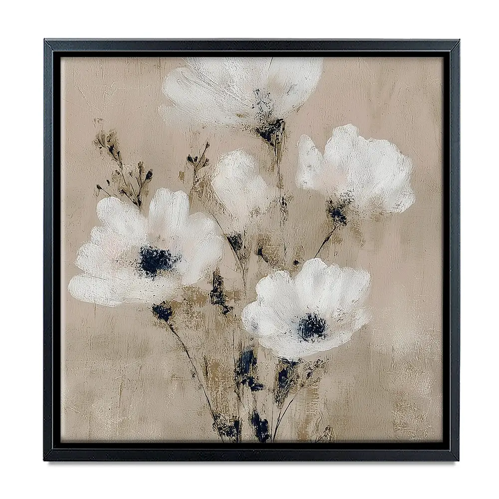 Pale Boho Bouquet 3 Square Canvas Print Pale Boho Bouquet 3 Square Canvas Print wall art product Chromatic Storm Studio