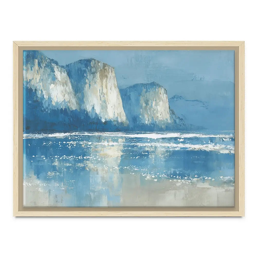 Pale Coastal Cliffs Canvas Print Pale Coastal Cliffs Canvas Print wall art product Chromatic Storm Studio