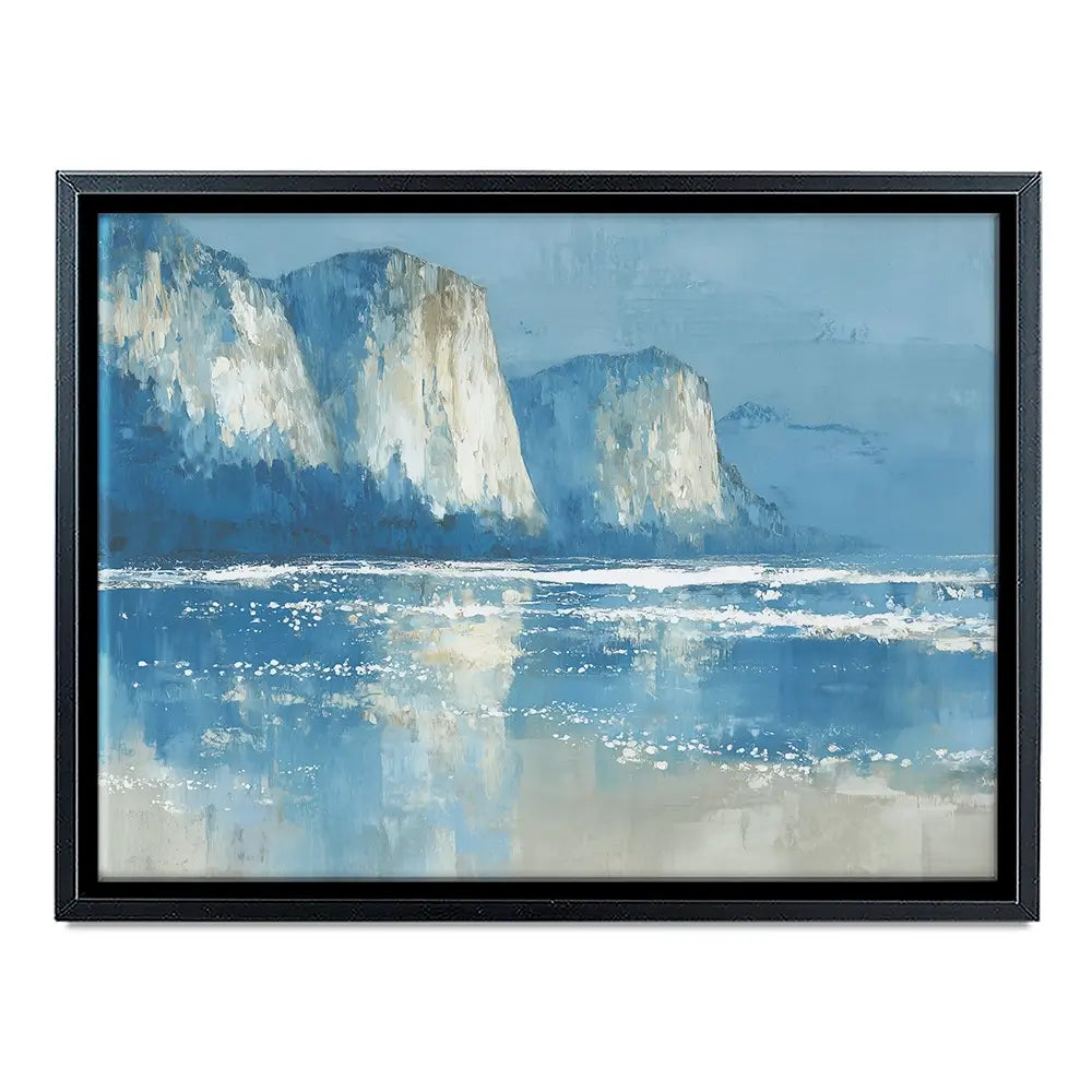 Pale Coastal Cliffs Canvas Print Pale Coastal Cliffs Canvas Print wall art product Chromatic Storm Studio