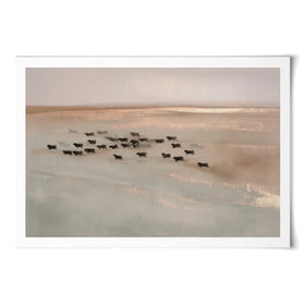 Pale Herd Dust Run Art Print Pale Herd Dust Run Art Print wall art product Chromatic Storm Studio