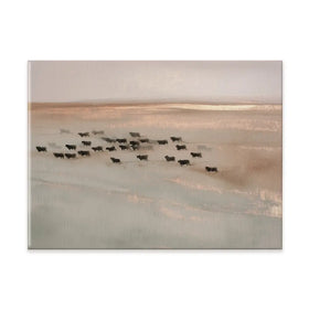 Pale Herd Dust Run Canvas Print Pale Herd Dust Run Canvas Print wall art product Chromatic Storm Studio