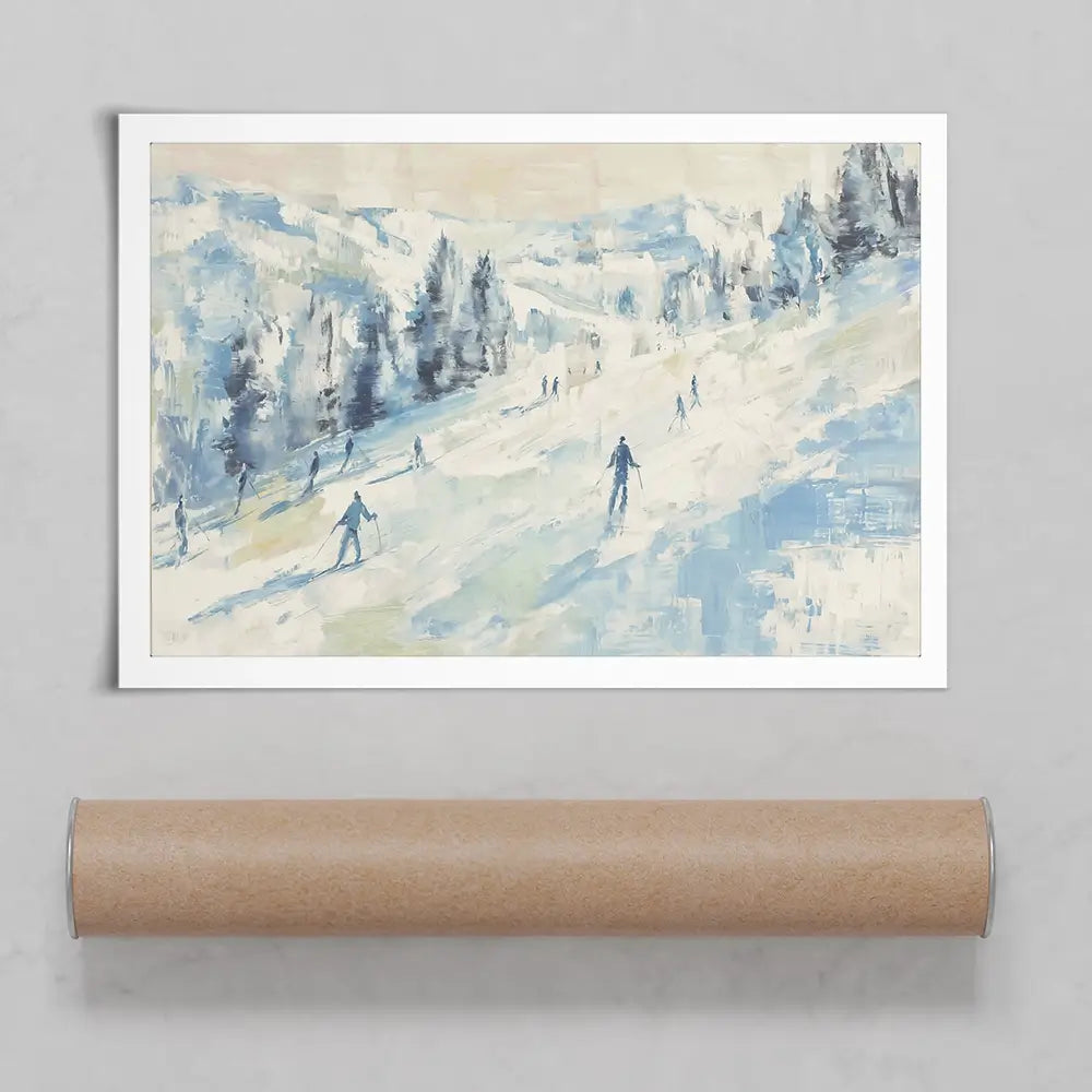 Pale Ski Slope Art Print Pale Ski Slope Art Print wall art product Chromatic Storm Studio