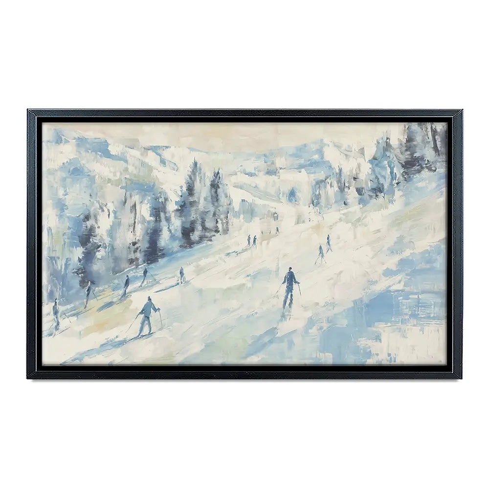 Pale Ski Slope Canvas Print Pale Ski Slope Canvas Print wall art product Chromatic Storm Studio