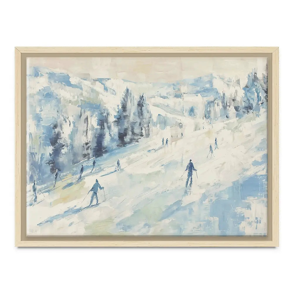 Pale Ski Slope Canvas Print Pale Ski Slope Canvas Print wall art product Chromatic Storm Studio