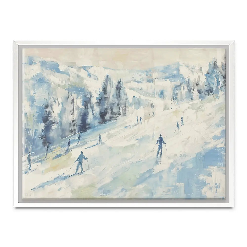 Pale Ski Slope Canvas Print Pale Ski Slope Canvas Print wall art product Chromatic Storm Studio