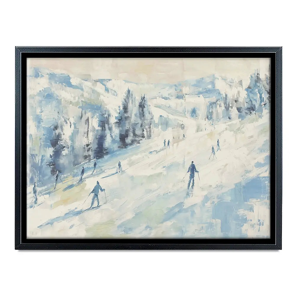 Pale Ski Slope Canvas Print Pale Ski Slope Canvas Print wall art product Chromatic Storm Studio