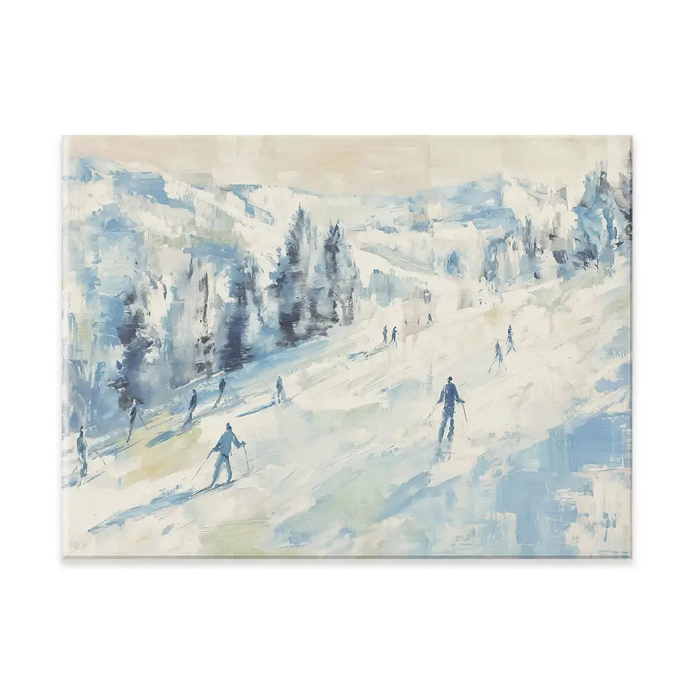 Pale Ski Slope Canvas Print Pale Ski Slope Canvas Print wall art product Chromatic Storm Studio