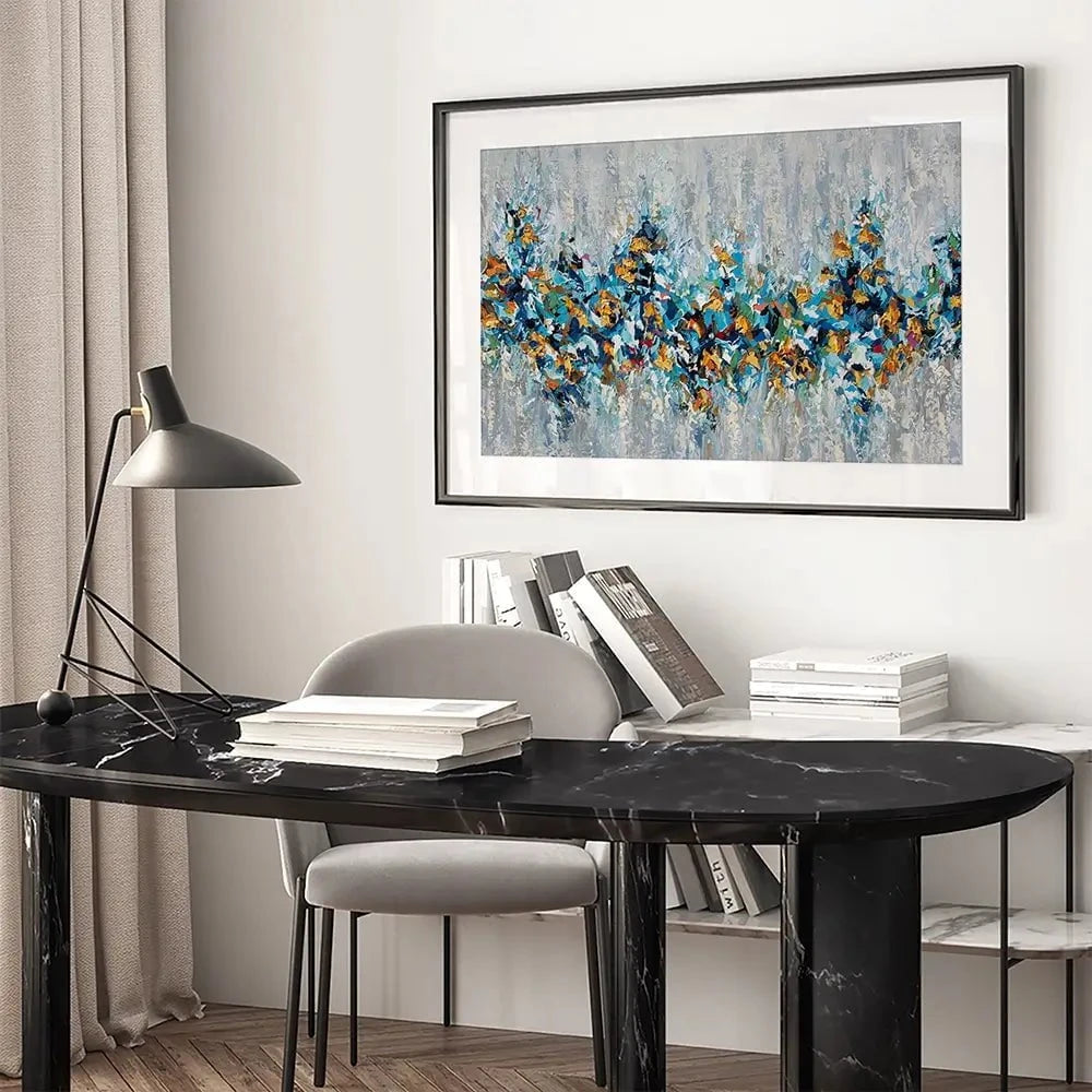 Palette Knife Abstract Framed Art Print Palette Knife Abstract Framed Art Print wall art product Olga Tkachyk