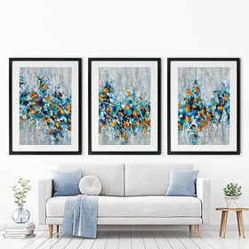 Palette Knife Abstract Framed Art Print Trio Palette Knife Abstract Framed Art Print Trio wall art product Olga Tkachyk