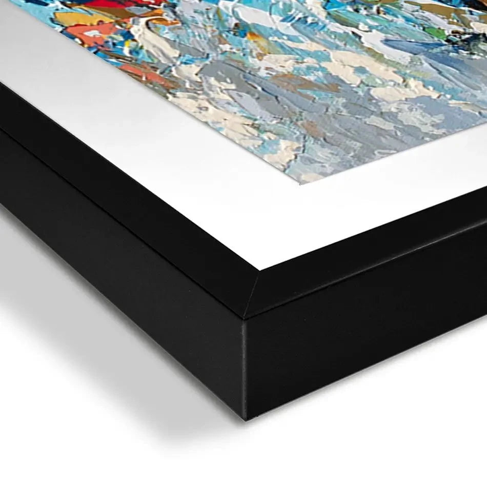 Palette Knife Abstract Framed Art Print Trio Palette Knife Abstract Framed Art Print Trio wall art product Olga Tkachyk