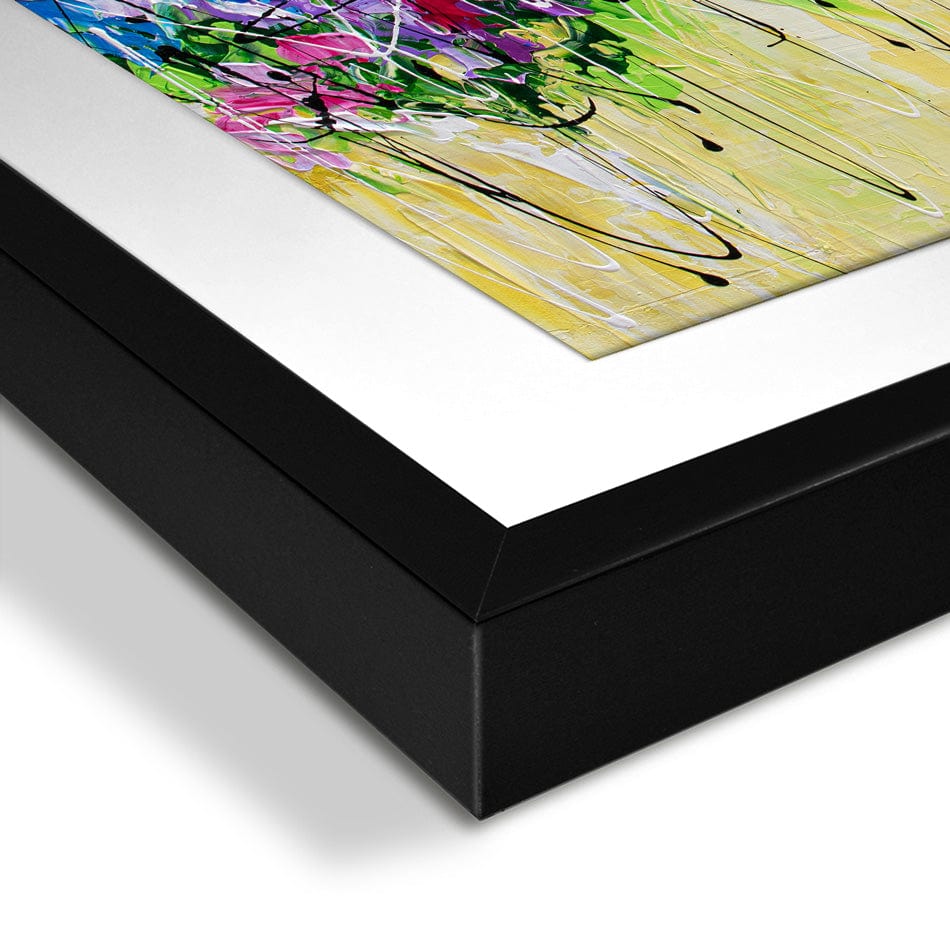 Palette Knife Florals Framed Art Print wall art product Olga Tkachyk