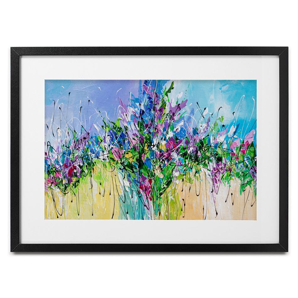 Palette Knife Florals Framed Art Print wall art product Olga Tkachyk