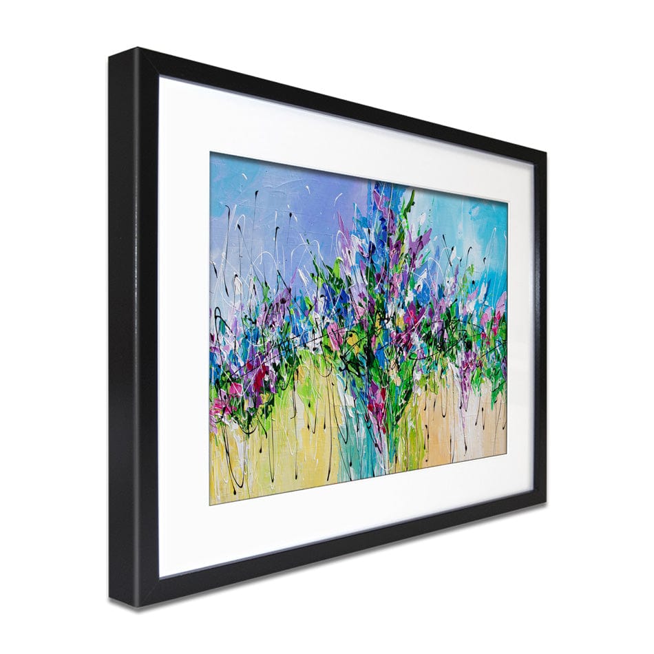 Palette Knife Florals Framed Art Print wall art product Olga Tkachyk