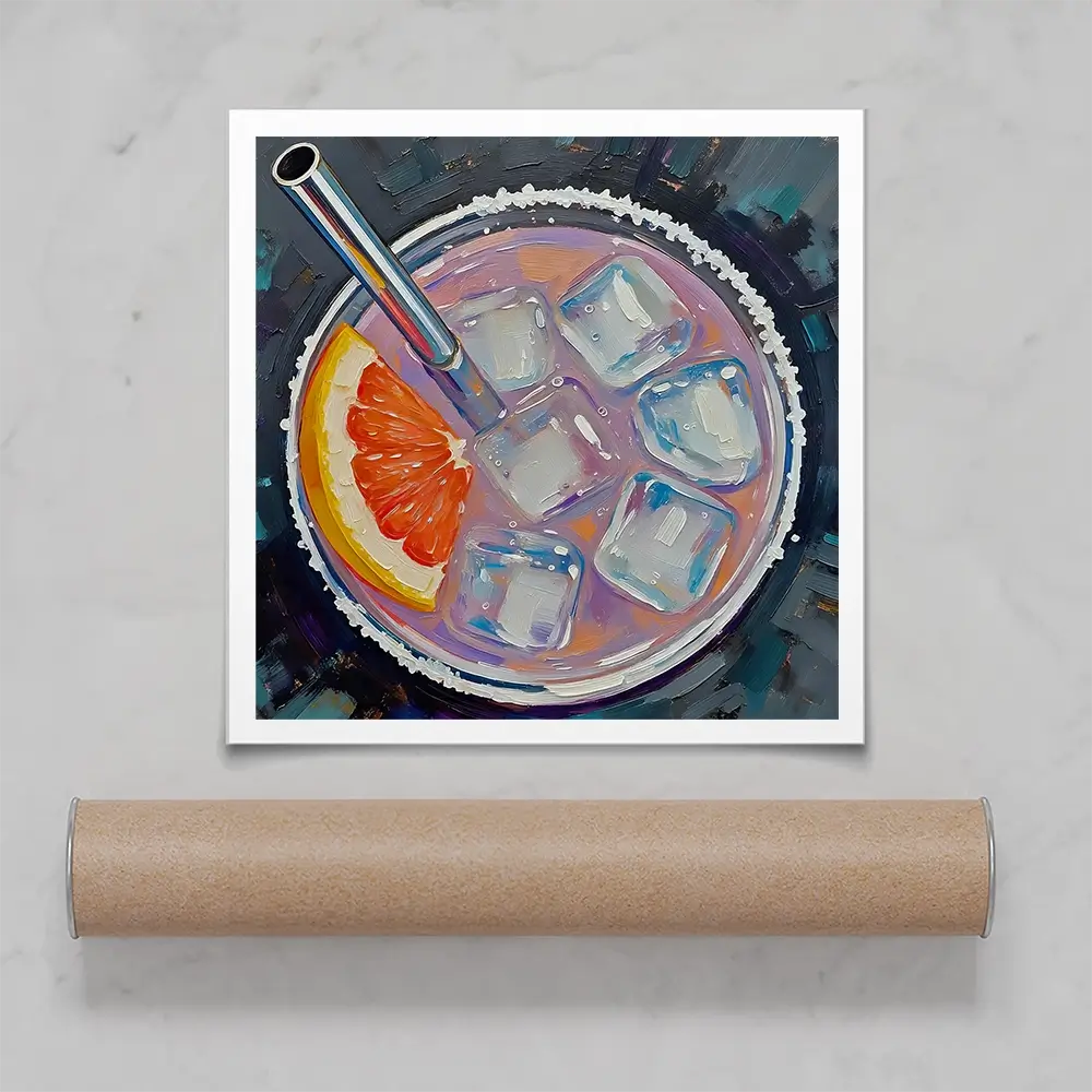 Paloma Cocktail Square Art Print Paloma Cocktail Square Art Print wall art product David Alexander Elder