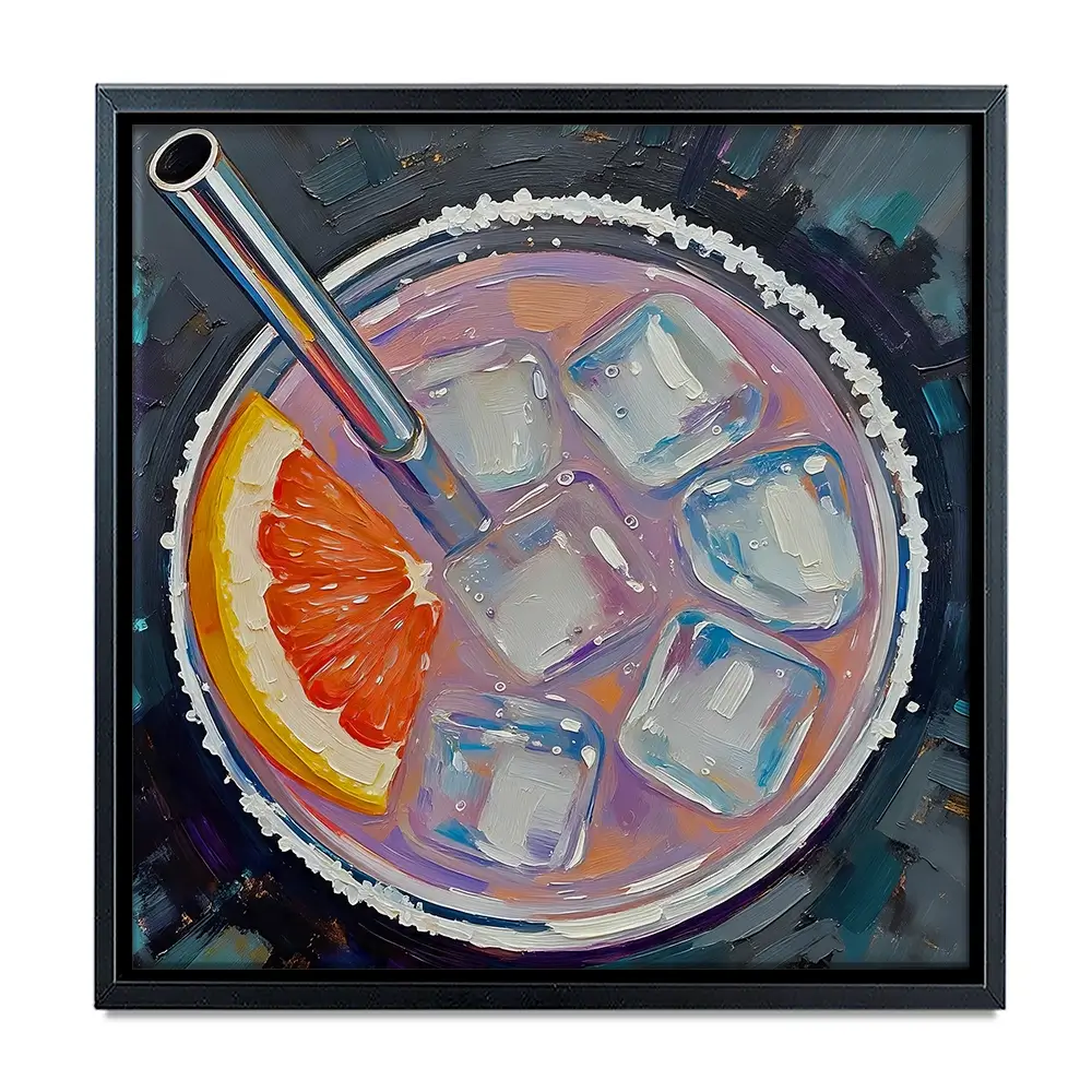 Paloma Cocktail Square Canvas Print Paloma Cocktail Square Canvas Print wall art product David Alexander Elder