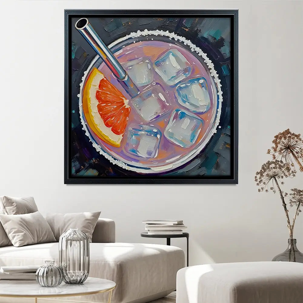 Paloma Cocktail Square Canvas Print Paloma Cocktail Square Canvas Print wall art product David Alexander Elder