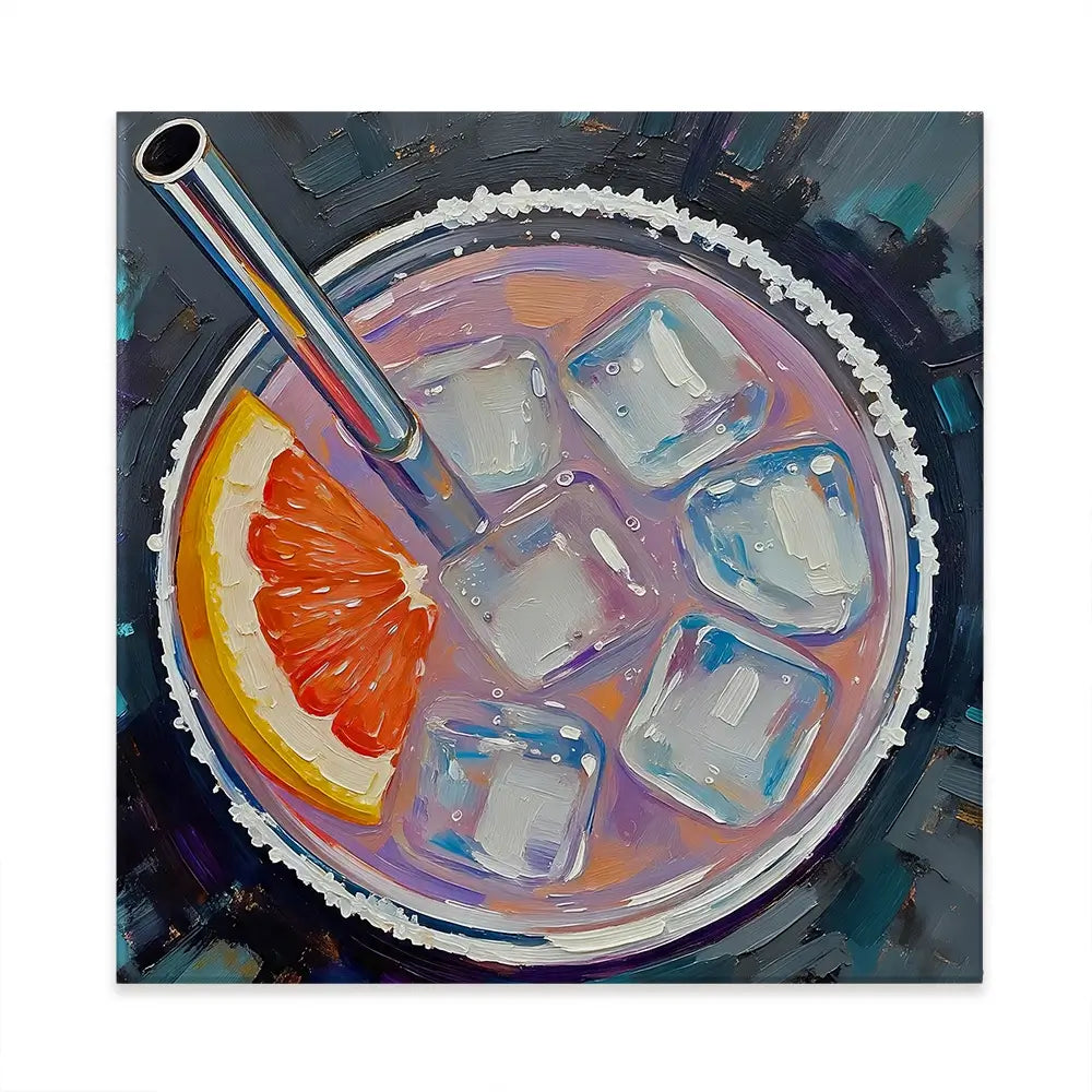 Paloma Cocktail Square Canvas Print Paloma Cocktail Square Canvas Print wall art product David Alexander Elder