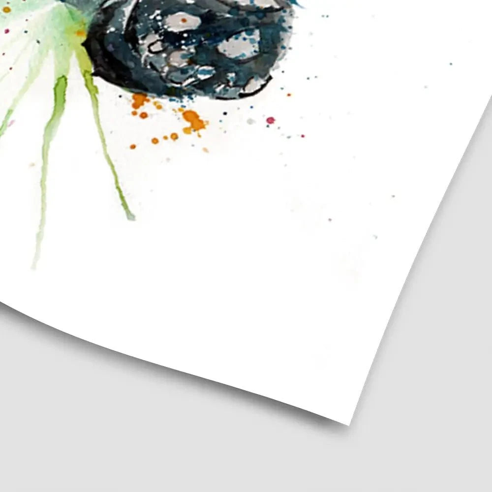 Panda And Heart Balloon Art Print Panda And Heart Balloon Art Print wall art product Jamie Taylor