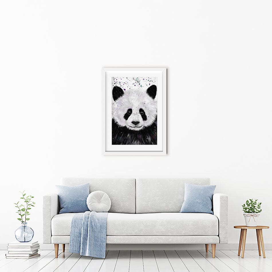 Panda Henry Framed Art Print wall art product Emma LC Art
