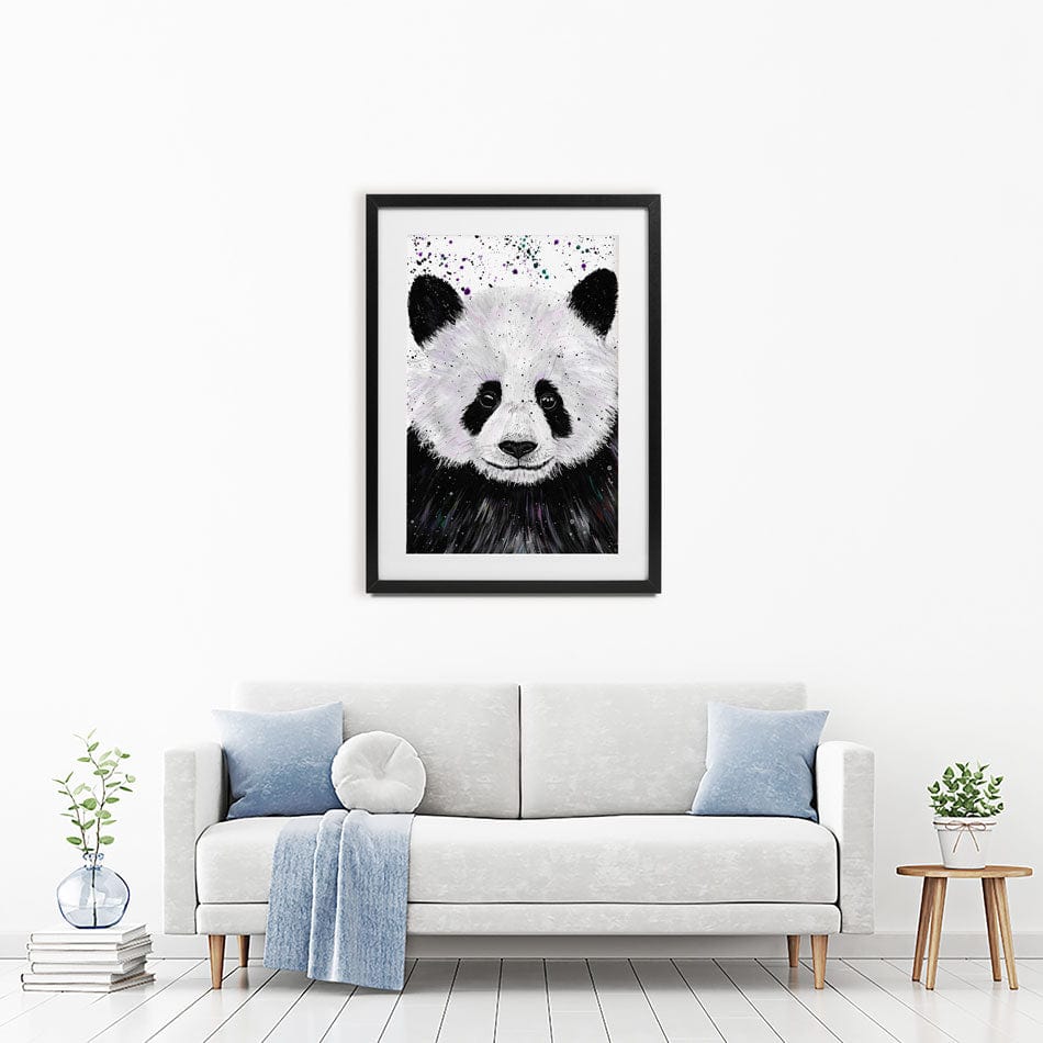 Panda Henry Framed Art Print wall art product Emma LC Art