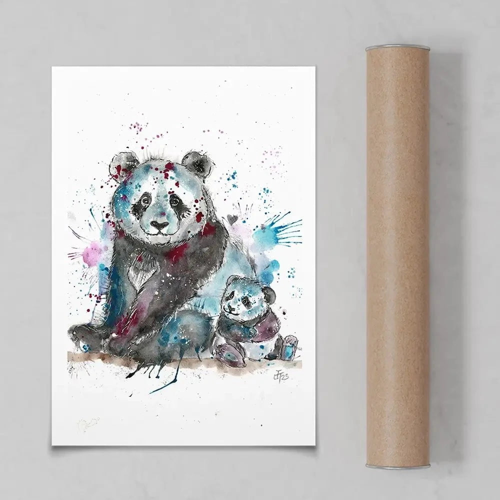 Panda Mama Art Print Panda Mama Art Print wall art product Jamie Taylor