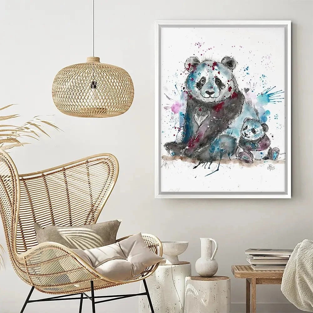 Panda Mama Canvas Print Panda Mama Canvas Print wall art product Jamie Taylor