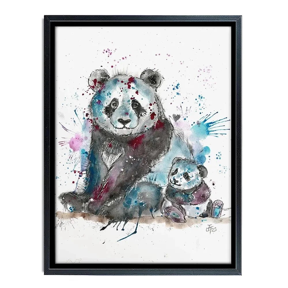 Panda Mama Canvas Print Panda Mama Canvas Print wall art product Jamie Taylor