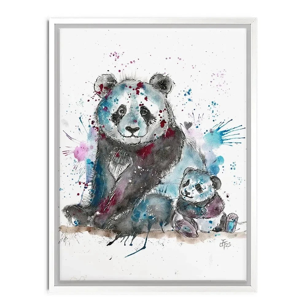 Panda Mama Canvas Print Panda Mama Canvas Print wall art product Jamie Taylor