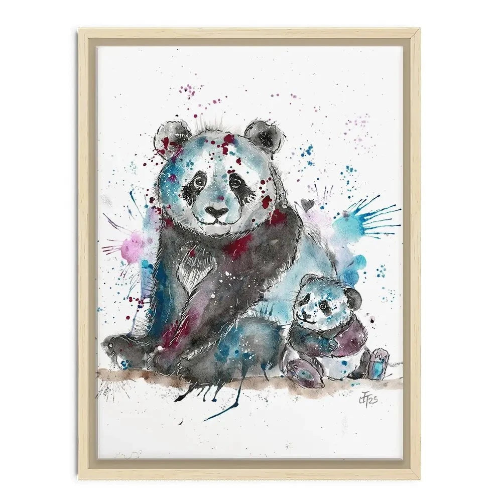 Panda Mama Canvas Print Panda Mama Canvas Print wall art product Jamie Taylor