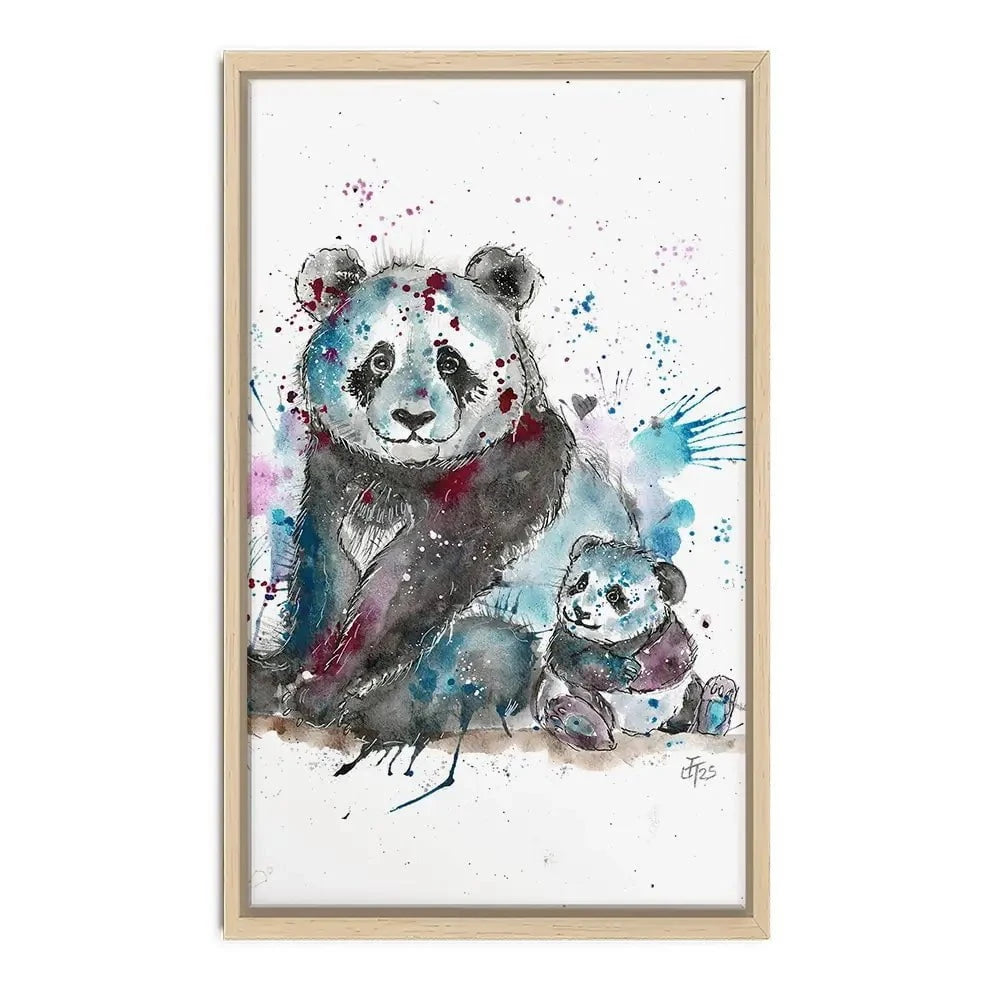 Panda Mama Canvas Print Panda Mama Canvas Print wall art product Jamie Taylor