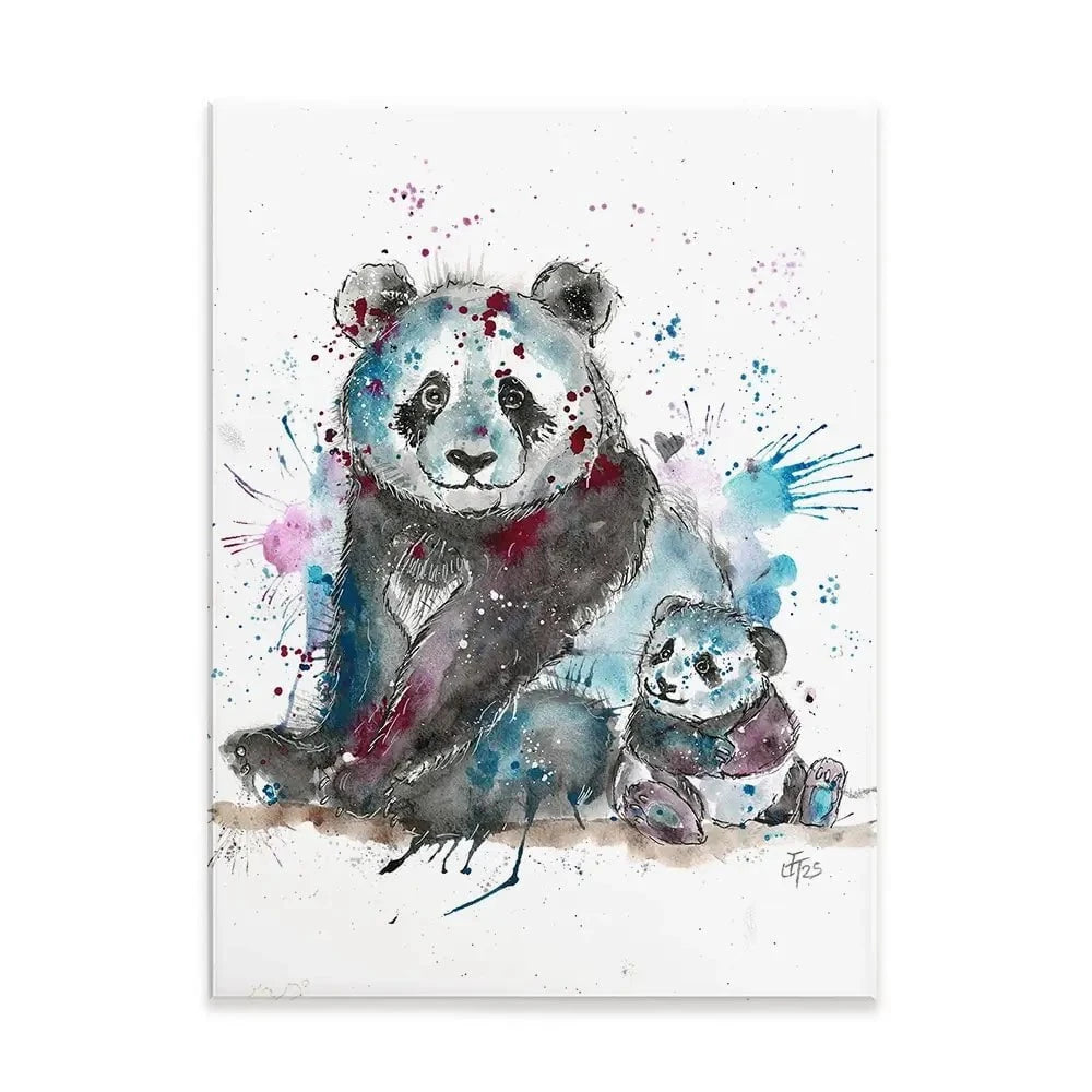 Panda Mama Canvas Print Panda Mama Canvas Print wall art product Jamie Taylor