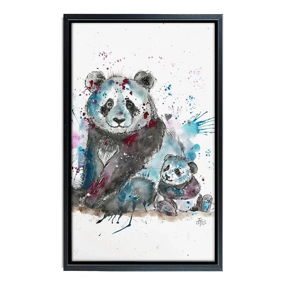 Panda Mama Canvas Print Panda Mama Canvas Print wall art product Jamie Taylor
