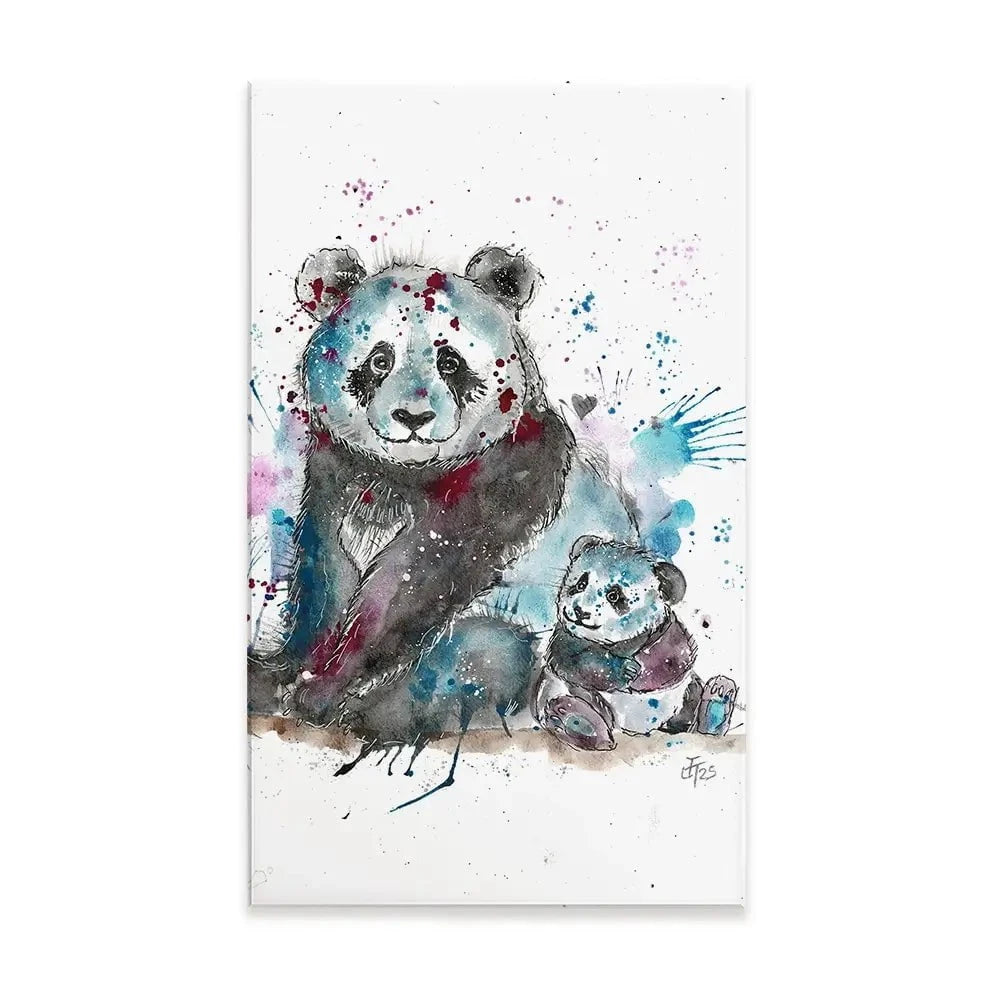 Panda Mama Canvas Print Panda Mama Canvas Print wall art product Jamie Taylor