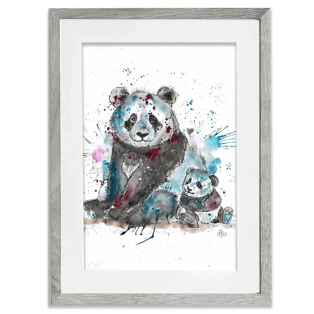 Panda Mama Framed Art Print Panda Mama Framed Art Print wall art product Jamie Taylor