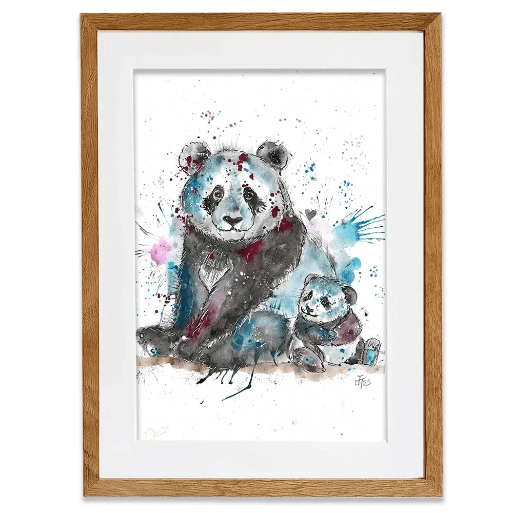 Panda Mama Framed Art Print Panda Mama Framed Art Print wall art product Jamie Taylor
