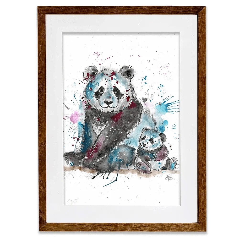 Panda Mama Framed Art Print Panda Mama Framed Art Print wall art product Jamie Taylor