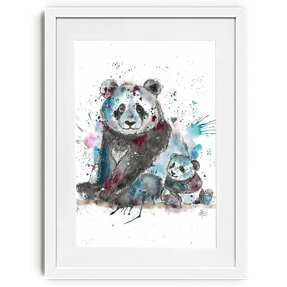 Panda Mama Framed Art Print Panda Mama Framed Art Print wall art product Jamie Taylor