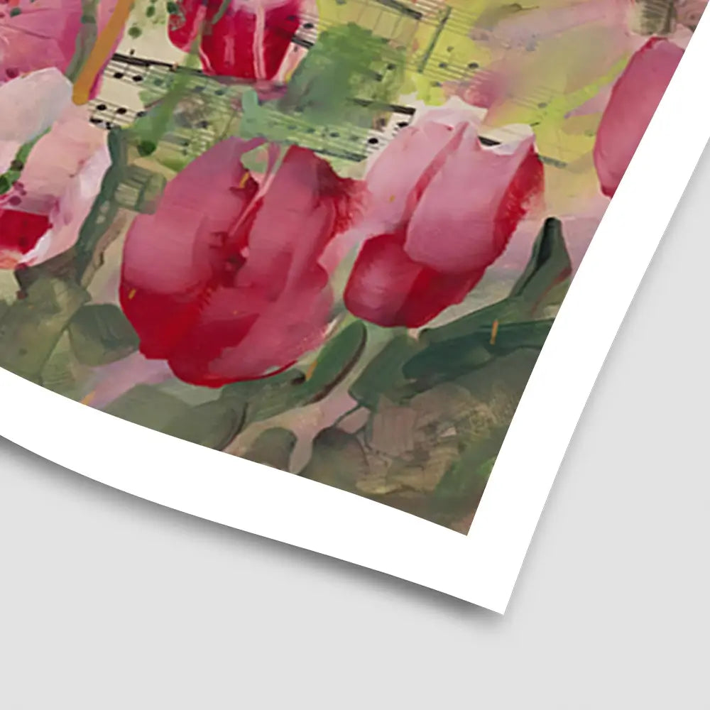 Parisian Tulips Manuscripts Art Print Parisian Tulips Manuscripts Art Print wall art product Tiffani Taylor - Independent