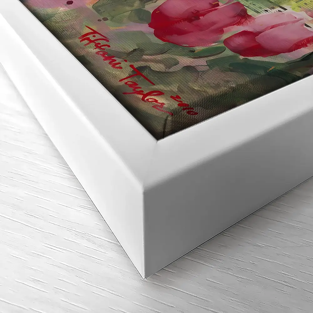 Parisian Tulips Manuscripts Canvas Print Parisian Tulips Manuscripts Canvas Print wall art product Tiffani Taylor - Independent