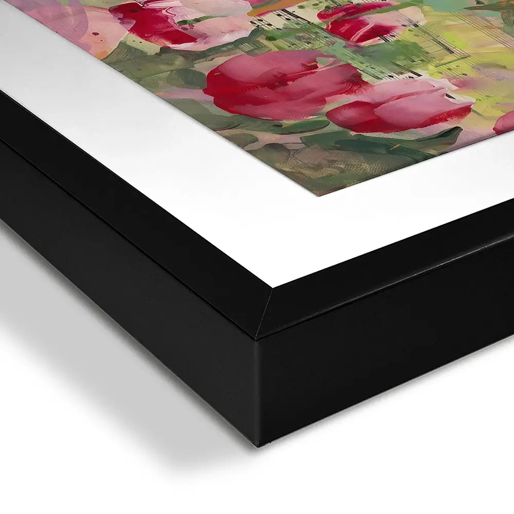 Parisian Tulips Manuscripts Framed Art Print Parisian Tulips Manuscripts Framed Art Print wall art product Tiffani Taylor - Independent