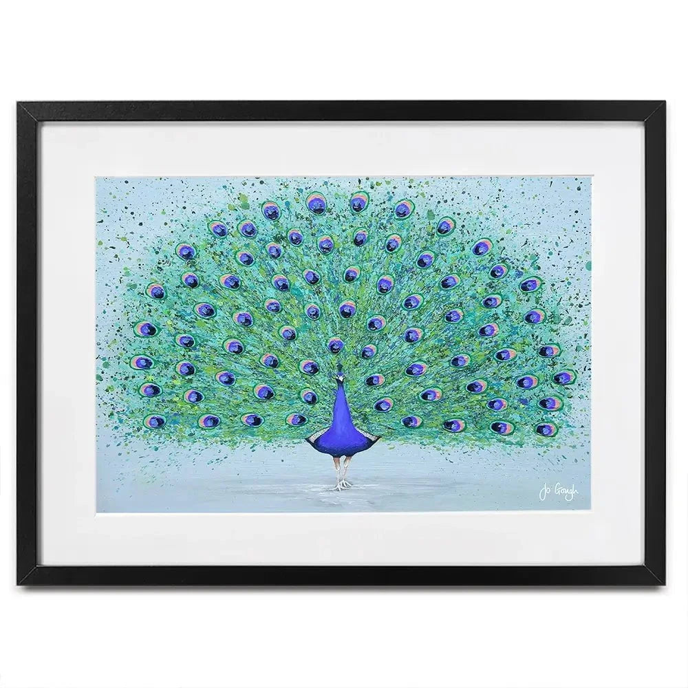 Parker The Peacock Framed Art Print Parker The Peacock Framed Art Print wall art product Jo Gough