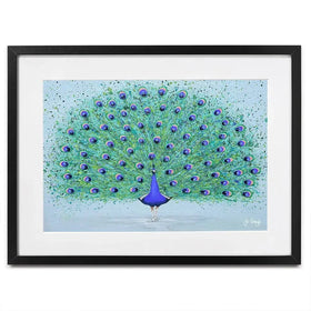 Parker The Peacock Framed Art Print Parker The Peacock Framed Art Print wall art product Jo Gough