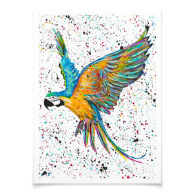 Parrot Macey Art Print Parrot Macey Art Print wall art product Emma LC Art