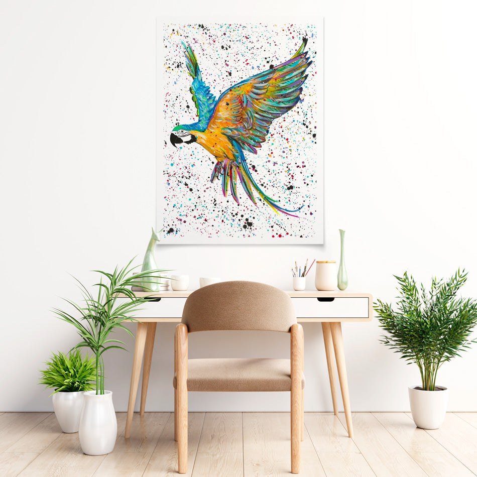 Parrot Macey Art Print Parrot Macey Art Print wall art product Emma LC Art