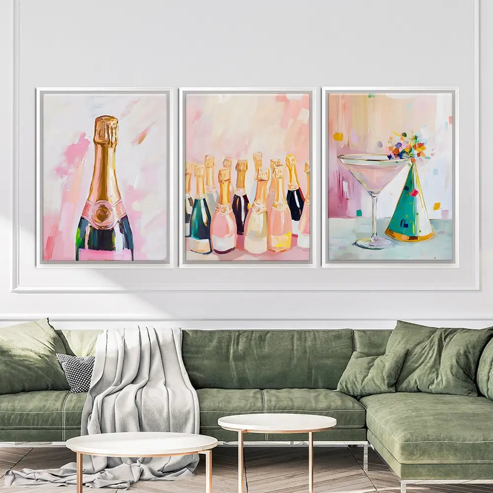 Party Girl Trio Canvas Print Party Girl Trio Canvas Print wall art product LSR Design Studio - Independent