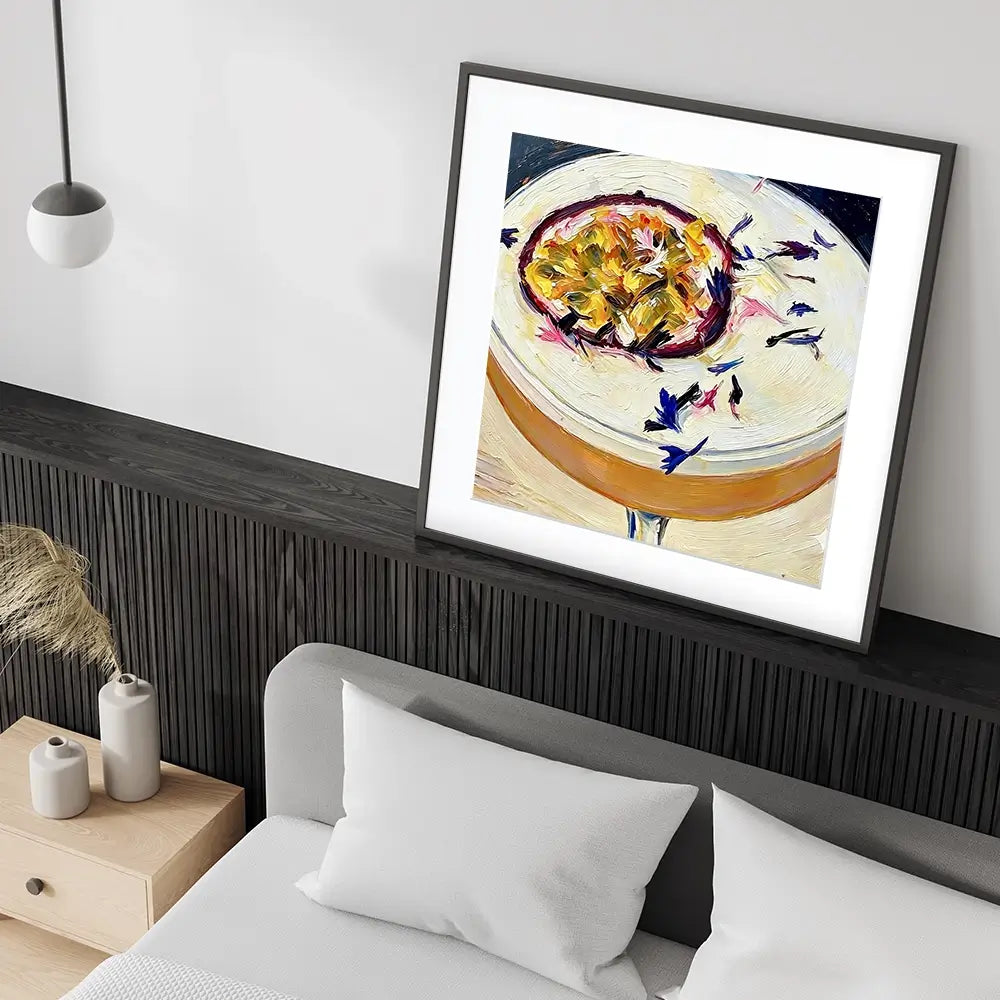 Passionfruit Daiquiri Cocktail Square Framed Art Print Passionfruit Daiquiri Cocktail Square Framed Art Print wall art product David Alexander Elder