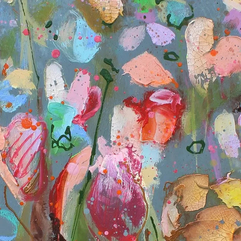 Pastel Flowers Canvas Print Pastel Flowers Canvas Print wall art product Studio Paint-Ing