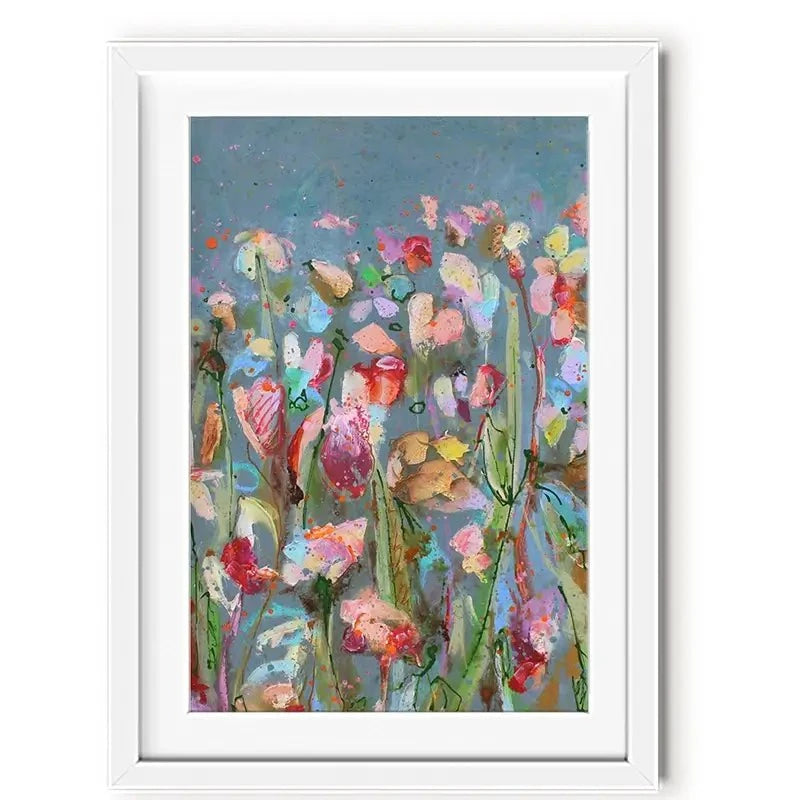 Pastel Flowers Framed Art Print Pastel Flowers Framed Art Print wall art product Studio Paint-Ing