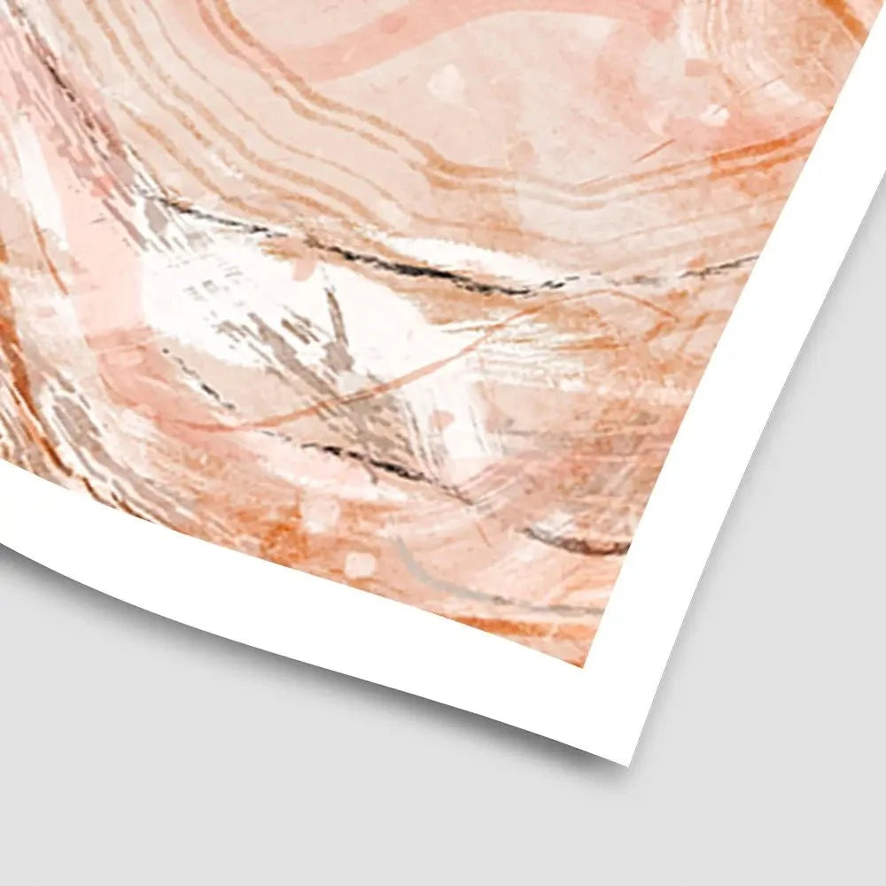 Pastel Peach Sea Art Print Pastel Peach Sea Art Print wall art product Treechild